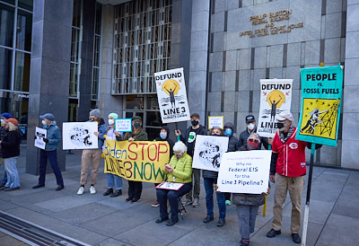 Stop Line 3 Protest @ SF Federal Building:December 14, 2021