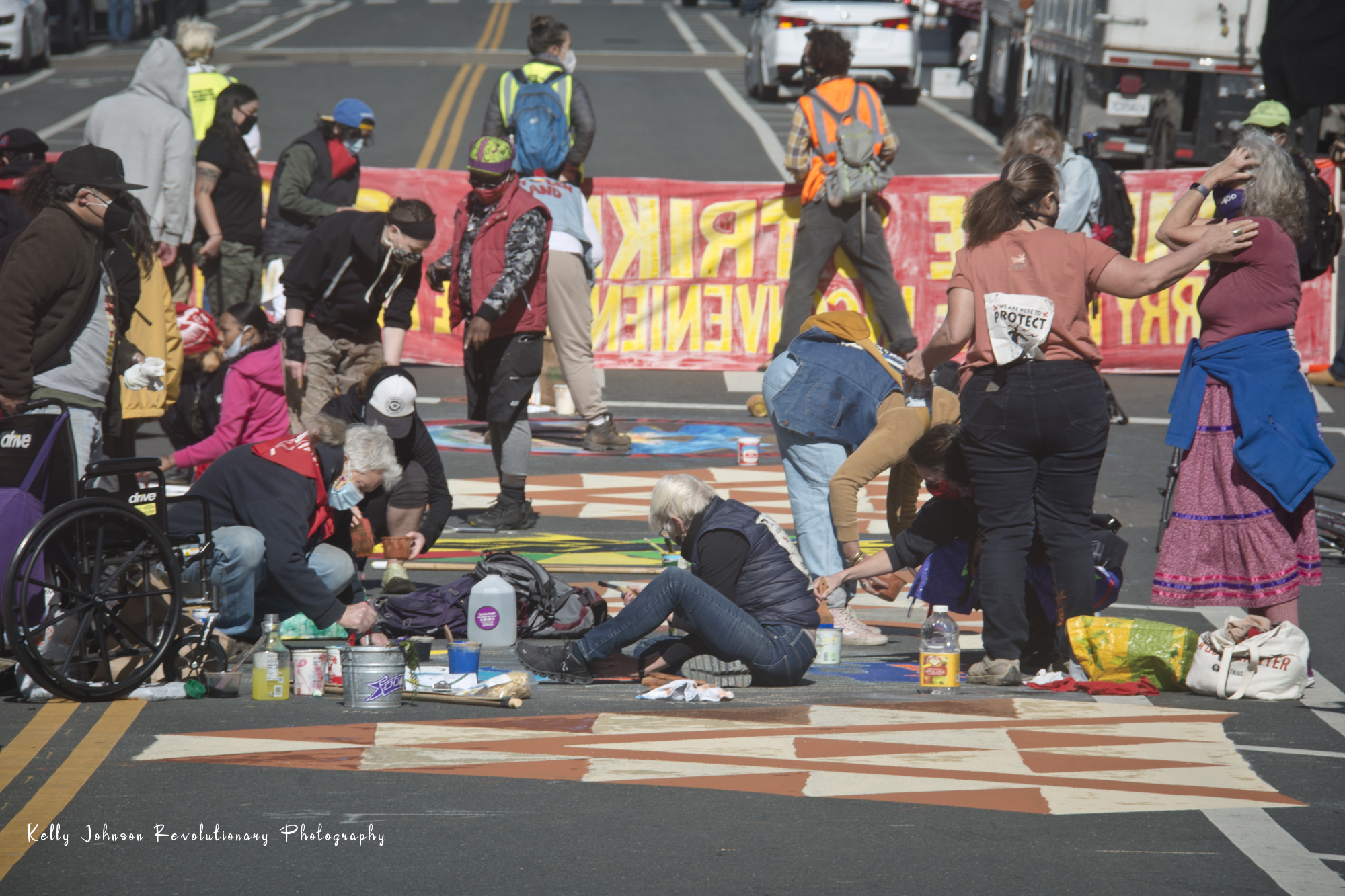 Stop Line 3 Street Mural:February 27th, 2021