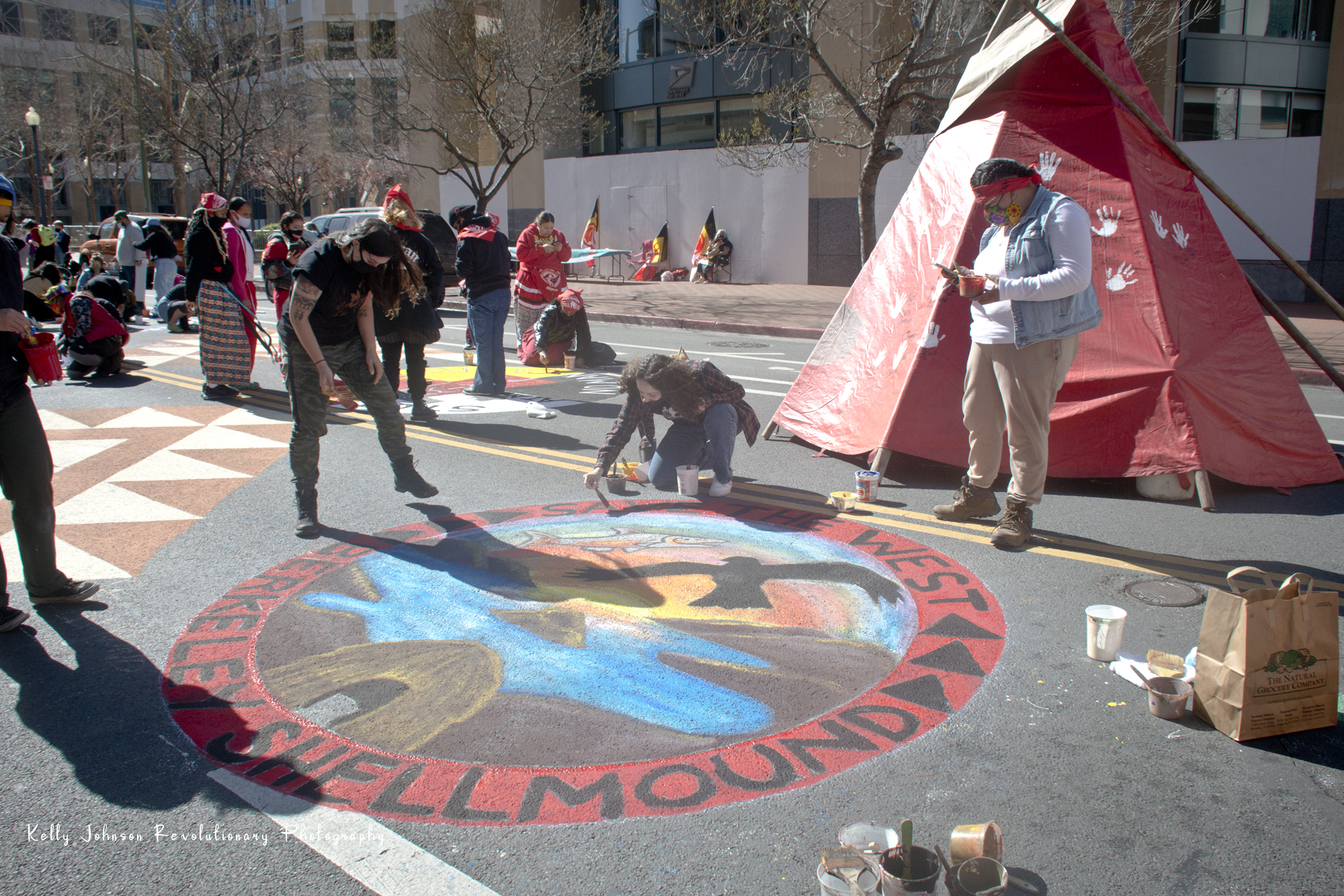 Stop Line 3 Street Mural:February 27th, 2021