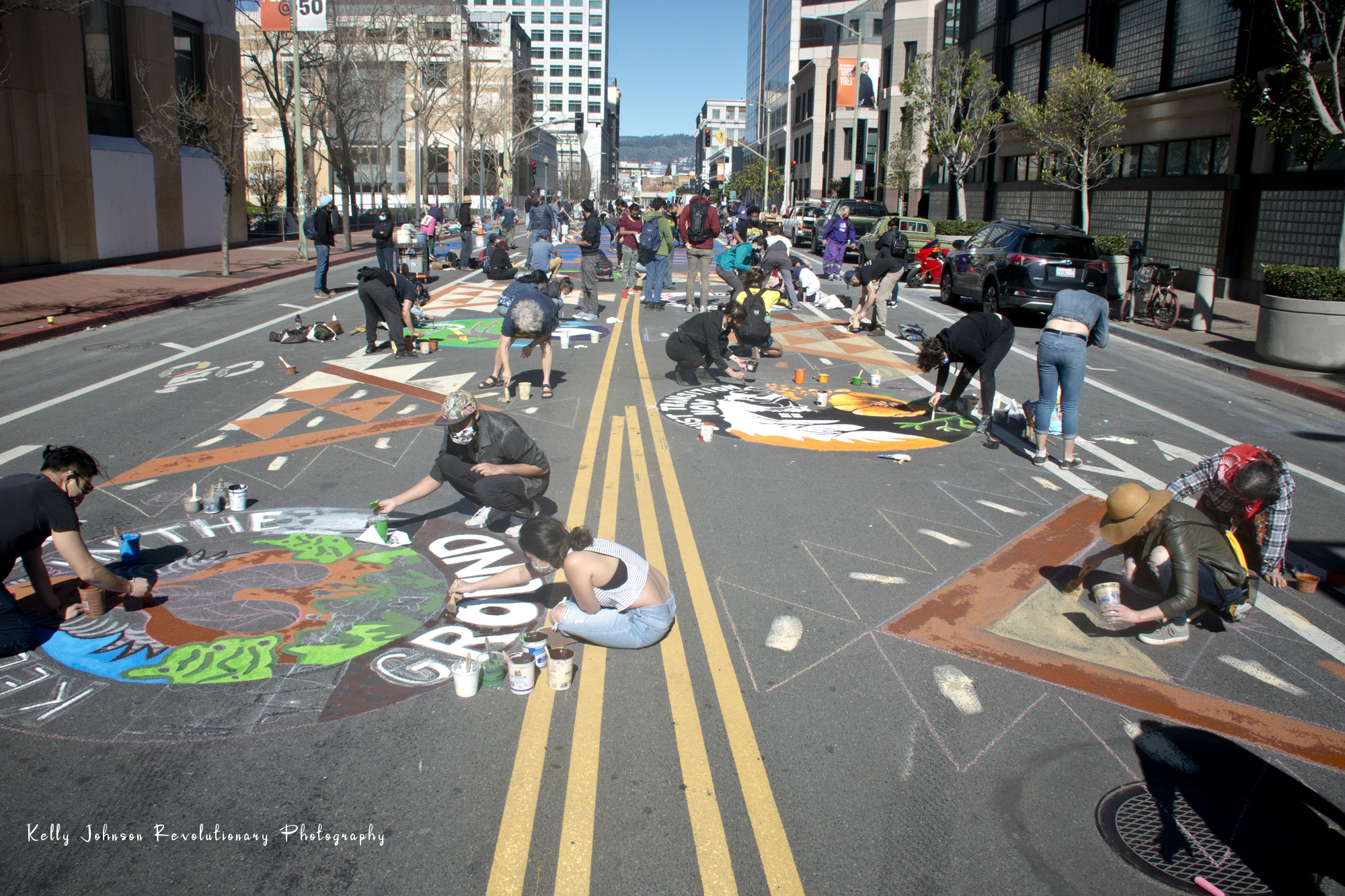 Stop Line 3 Street Mural:February 27th, 2021