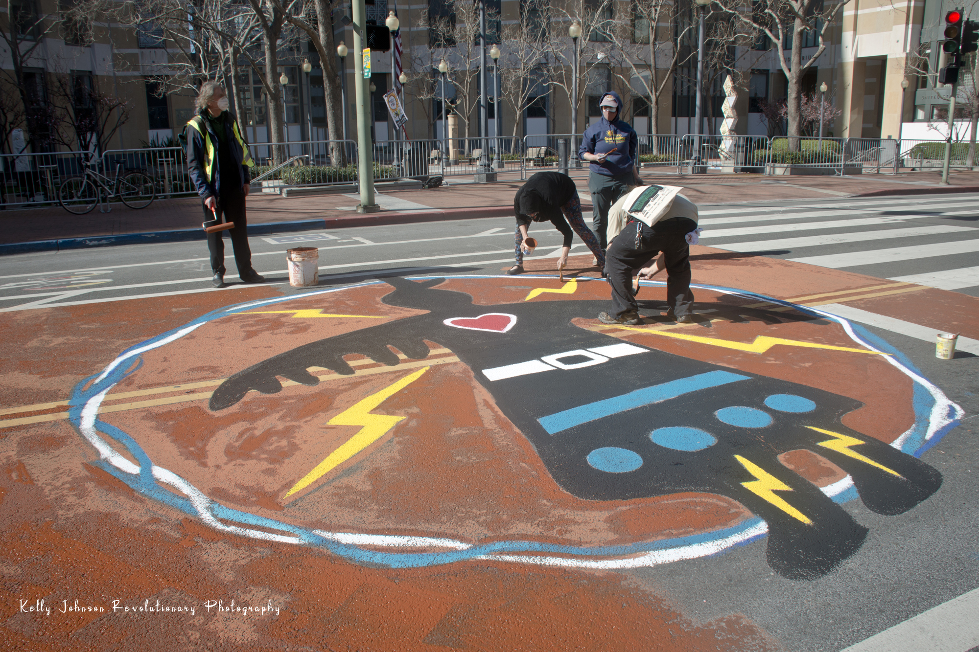 Stop Line 3 Street Mural:February 27th, 2021