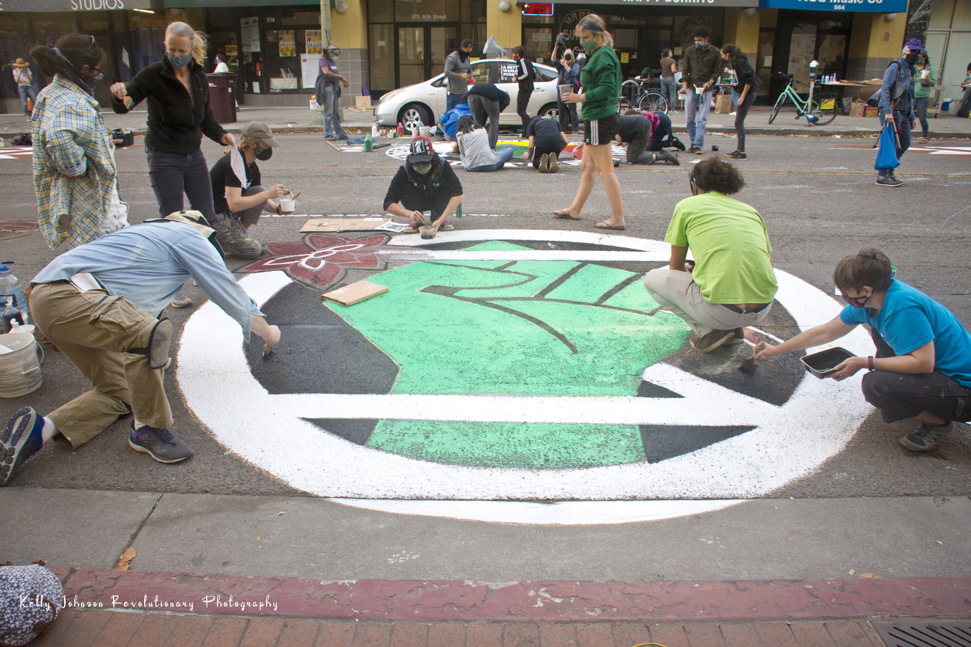 Democracy Street Mural:October 29th, 2020