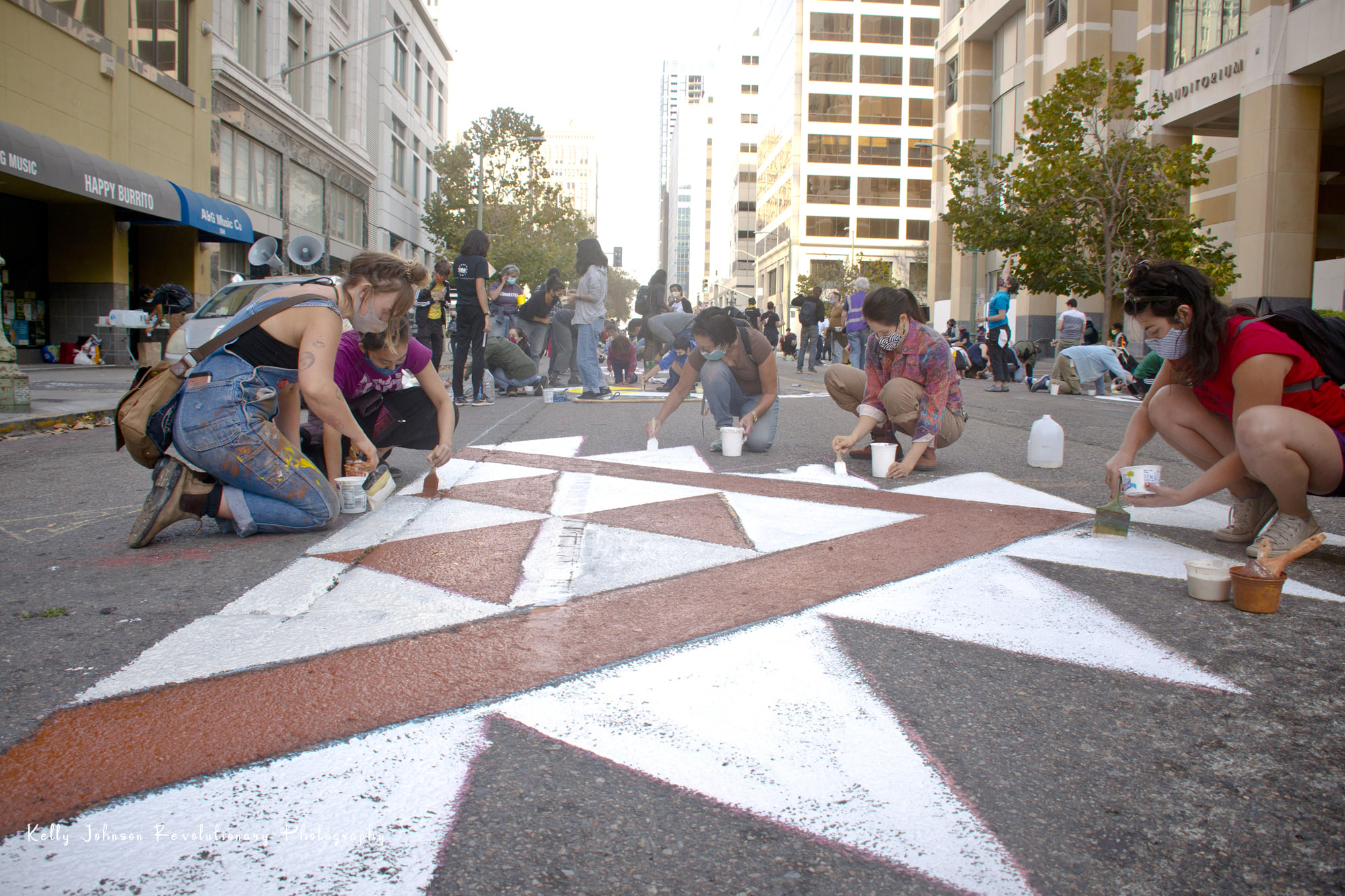 Democracy Street Mural:October 29th, 2020