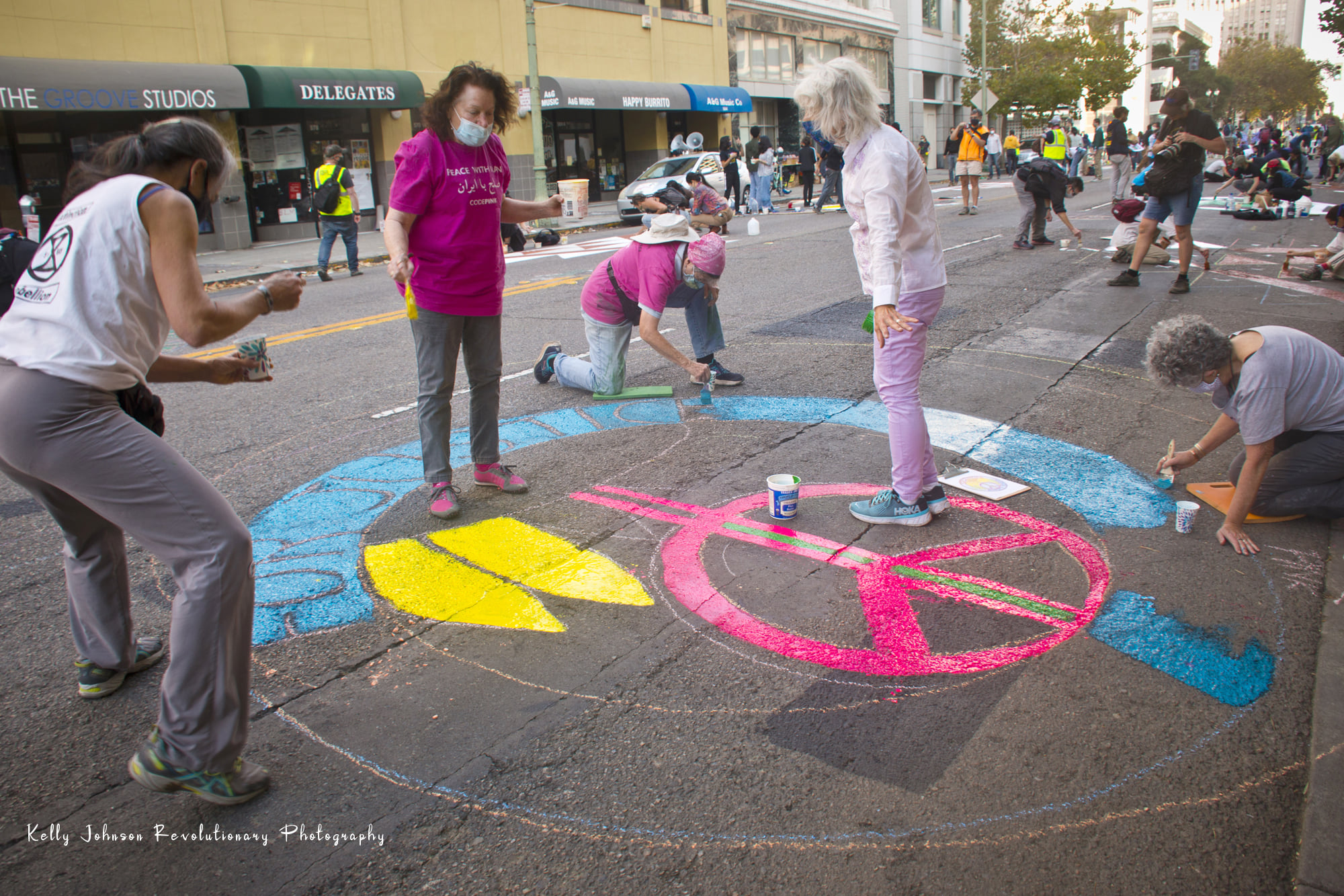 Democracy Street Mural:October 29th, 2020