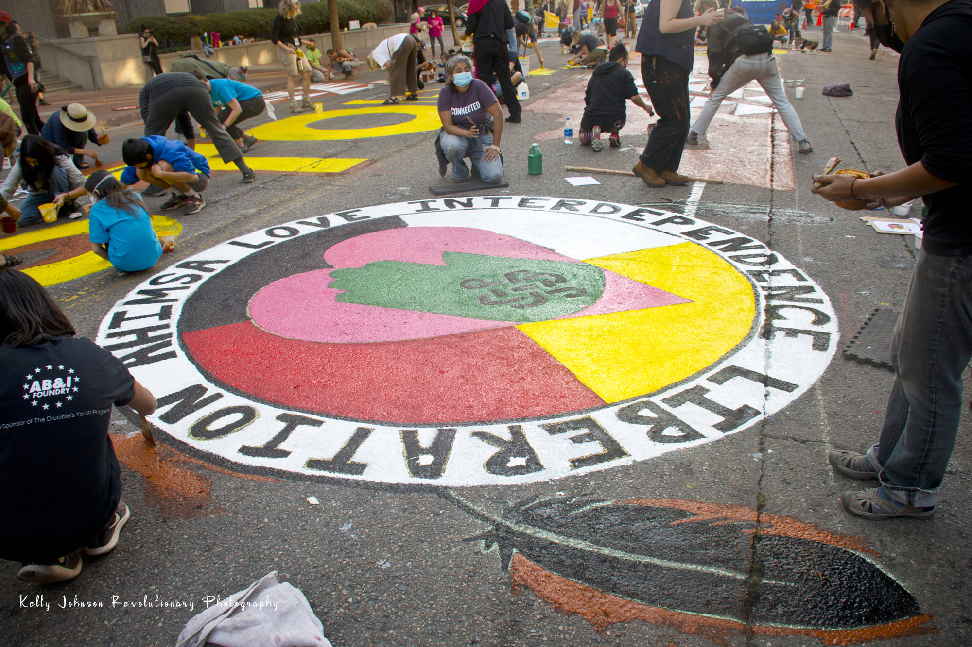 Democracy Street Mural:October 29th, 2020