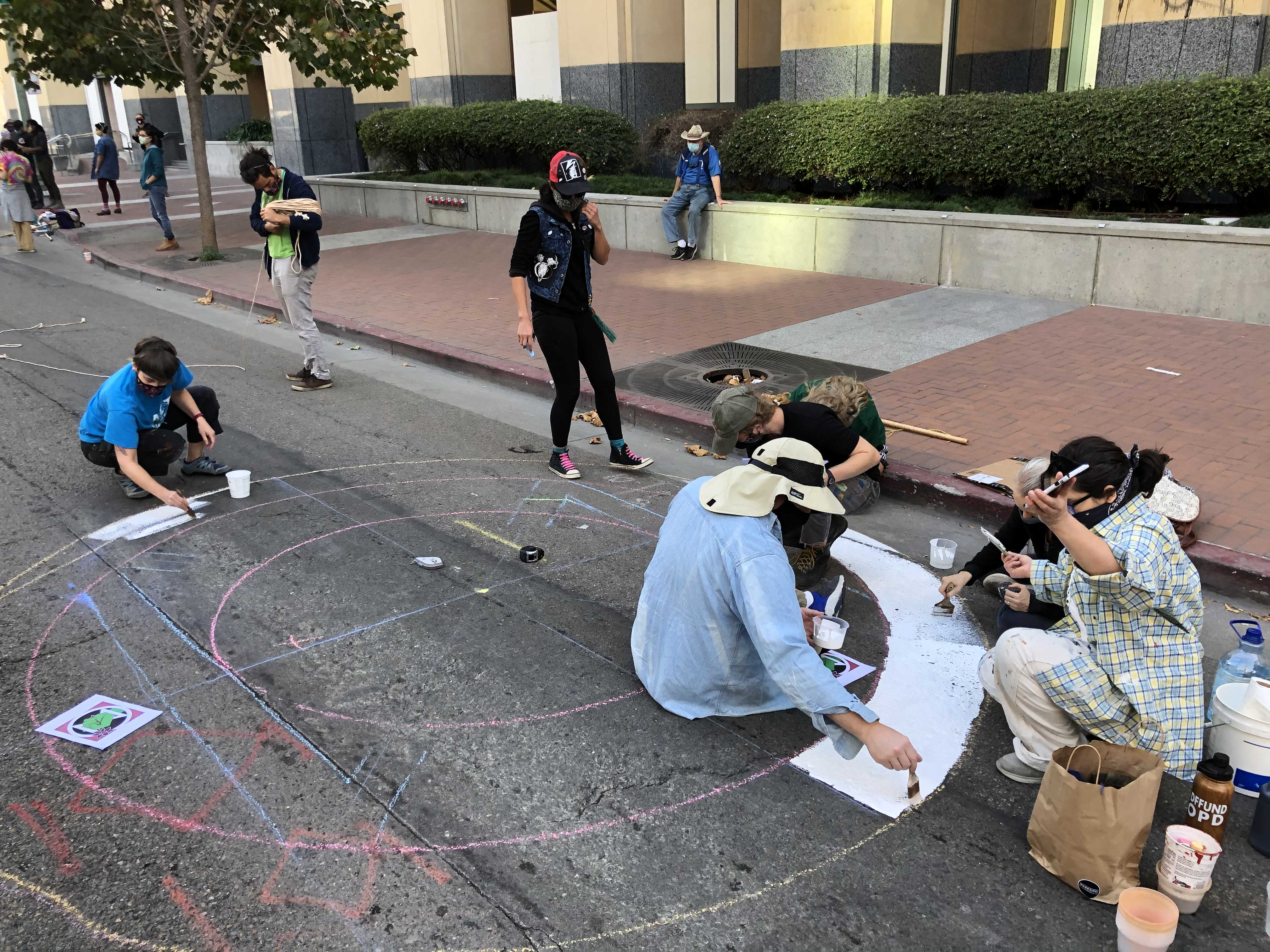 Democracy Street Mural:October 29th, 2020