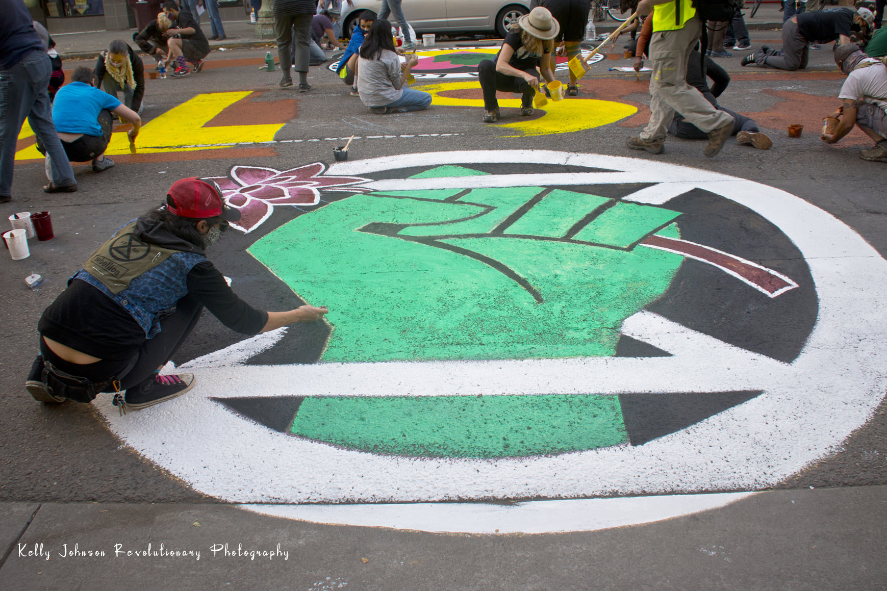 Democracy Street Mural:October 29th, 2020